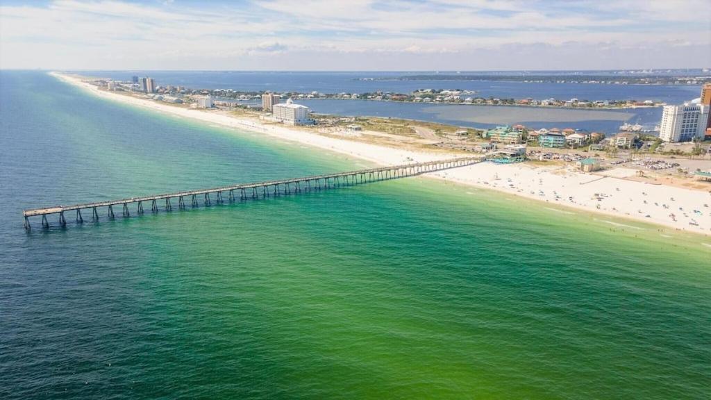 Ocean Front Penthouse Suite Panoramic Views Of Gulf,Pensacola Beach,Pier, & Bay Exterior foto